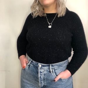 Black Madewell 100% cashmere sweater